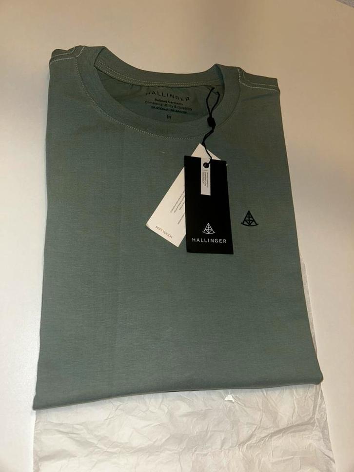 T-shirt Hallinger, Kleding | Heren, T-shirts, Nieuw, Maat 48/50 (M), Groen, Ophalen of Verzenden