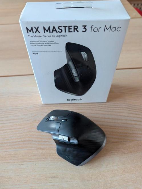 Logitech MX Master 3 Muis (Mac & Windows) - Space Gray, Computers en Software, Muizen, Gebruikt, Muis, Rechtshandig, Draadloos