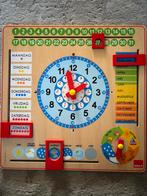 Goula klok jaarkalender kleuters, Kinderen en Baby's, Speelgoed | Houten speelgoed, Ophalen, Gebruikt, Overige typen