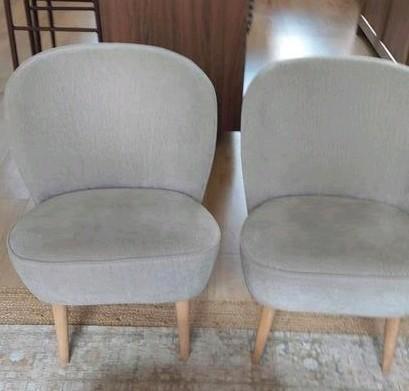 2x Sissy Boy Grijze Cocktailstoel Jacquard, Huis en Inrichting, Fauteuils, Zo goed als nieuw, Stof, 50 tot 75 cm, 75 tot 100 cm