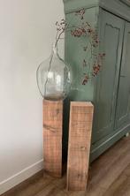 Nieuwe Houten Zuilen / Sokkels - Stoer & Landelijk, Huis en Inrichting, Woonaccessoires | Zuilen en Pilaren, Ophalen of Verzenden