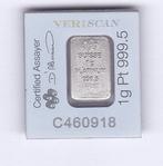 Baartje van 1 gram Platina Pamp, Ophalen of Verzenden, Platina