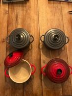 Mini stoofpotjes Le Creuset, Huis en Inrichting, Keuken | Potten en Pannen, Ophalen of Verzenden, Zo goed als nieuw, Overige materialen
