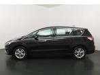Ford S-Max 2.5 HYBRID Titanium 7p. 190pk | Adaptieve Cruise, Auto's, Ford, Stof, Gebruikt, 7 stoelen, Zwart