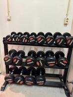 Taurus Gerubberde Halterset 2,5–20 kg incl. rek - top staat!, Sport en Fitness, Fitnessmaterialen, Ophalen, Zo goed als nieuw