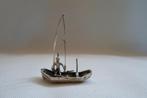 Zilver Miniatuur Visser Boot Hengel, Ophalen of Verzenden, Zilver