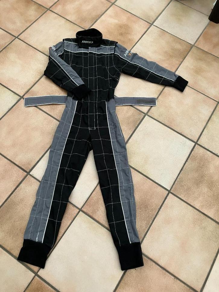 Comfortabele Overall (karten, (motor-)crossen grote kinderma, Kleding | Heren, Sportkleding, Gedragen, Overige typen, Zwart, Ophalen of Verzenden