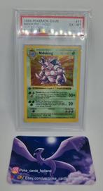 Pokemon Nidoking 1st Edition Base Grey Staml Holo PSA 6, Hobby en Vrije tijd, Verzamelkaartspellen | Pokémon, Nieuw, Ophalen of Verzenden