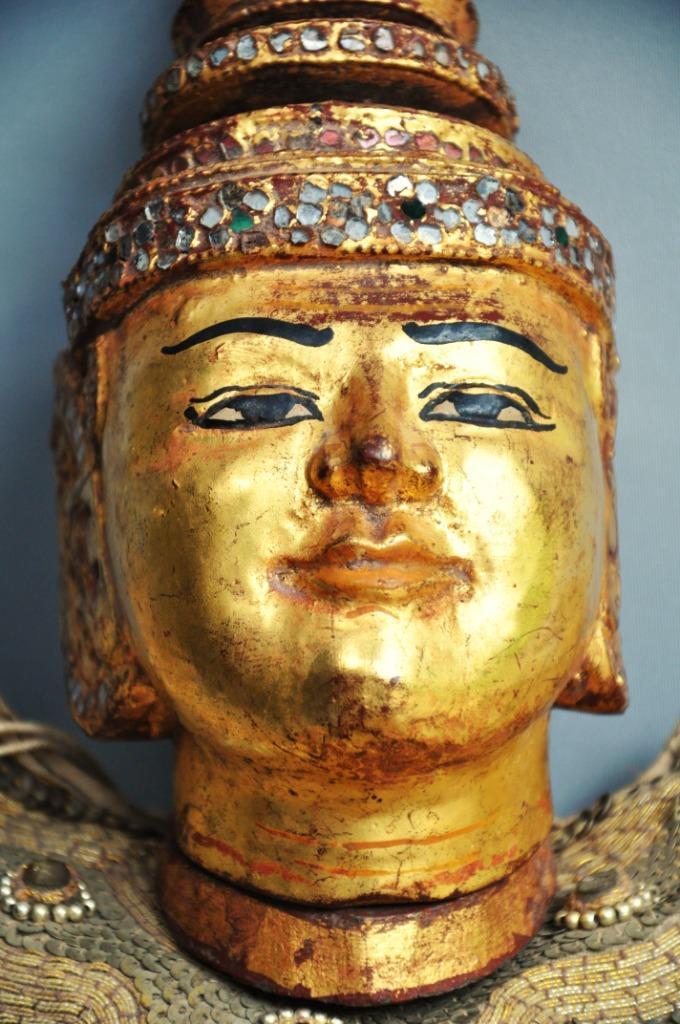 Mega grote Boeddha marionet, Thailand, ca 1980, Antiek en Kunst, Kunst | Niet-Westerse kunst, Verzenden