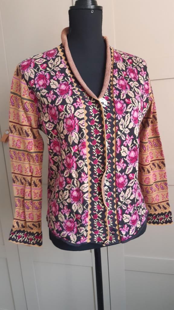 Jackpot Vest - Kleurrijk Gebreid Patroon, Kleding | Dames, Truien en Vesten, Zo goed als nieuw, Maat 38/40 (M), Overige kleuren