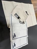 Riviera Maison Textuele table runner 1x with 2 placemats, Info@rm.nl, Wit, Nieuw, Ophalen of Verzenden