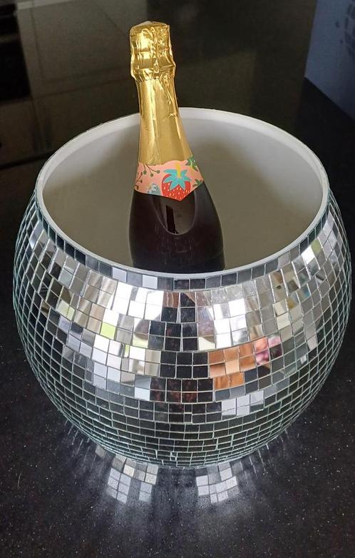 Disco ijsemmer- champagnekoeler - wijnkoeler - bierkoeler, Huis en Inrichting, Woonaccessoires | Schalen en Manden, Nieuw, Rond