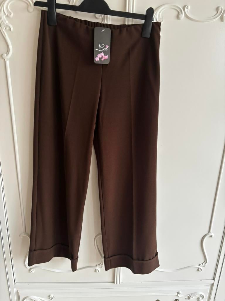 Nieuw bruine enkellang broek merk Lei maat 36, Kleding | Dames, Ophalen of Verzenden, Nieuw, Maat 36 (S), Bruin
