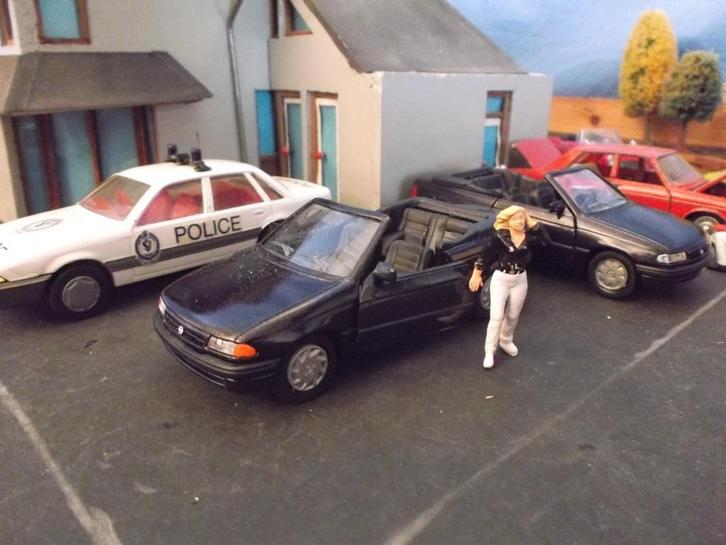 1/43 Opel Astra F Cabriolet Metallic-blauw - Gama, Hobby en Vrije tijd, Modelauto's | 1:43, Nieuw, Auto, Gama, Ophalen of Verzenden