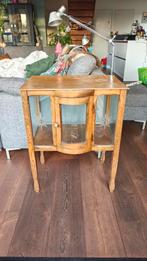 Vintage theekastje / drankkastje met glas, Antiek en Kunst, Ophalen