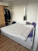 Bed 140x200 met opbergruimte gratis op te halen, Huis en Inrichting, Ophalen, Gebruikt, Wit, Tweepersoons