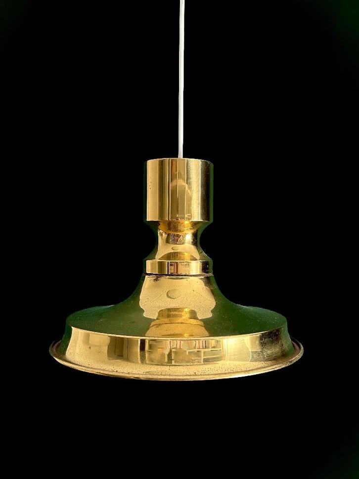 Vitrika scheepslamp in de messing uitvoering, Huis en Inrichting, Lampen | Hanglampen, Zo goed als nieuw, Minder dan 50 cm, Metaal