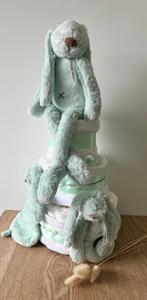 Luiertaart met Konijntjes, Ophalen of Verzenden, Nieuw, Kraamcadeau