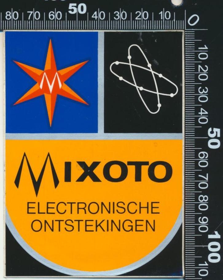 Sticker: Mixoto - Electronische ontstekingen, Verzamelen, Stickers, Zo goed als nieuw, Auto of Motor, Ophalen of Verzenden