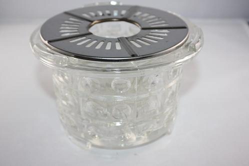 Oud glazen theelichtje met waxinelichtje houder, Antiek en Kunst, Antiek | Servies los, Ophalen of Verzenden
