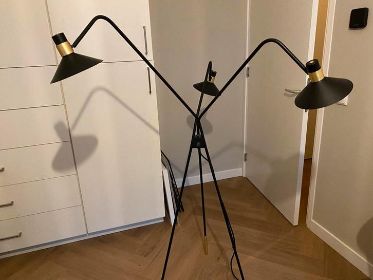 Stijlvolle Staande Schemerlamp, Huis en Inrichting, Lampen | Vloerlampen, Gebruikt, 150 tot 200 cm, Metaal, Ophalen
