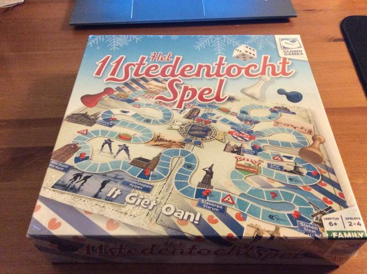 Het elfstedentocht spel. Bordspel. Nieuw in folie, Hobby en Vrije tijd, Gezelschapsspellen | Bordspellen, Nieuw, Een of twee spelers