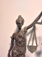 Vrouwe Justitia, groot bronzen beeld op marmeren voet 51,5cm, Antiek en Kunst, Kunst | Beelden en Houtsnijwerken, Ophalen of Verzenden
