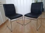 Set of 2 HAMMEL black chairs by Jysk, Huis en Inrichting, Stoelen, Ophalen of Verzenden, Zo goed als nieuw, Zwart