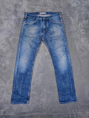 Levis 504 Spijker Broek W34 L34 Blauw Jeans Straight Fit beschikbaar voor biedingen