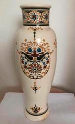 Vaas art nouveau Amphora plateel vaas Boro Boedoer museum, Antiek en Kunst, Ophalen of Verzenden