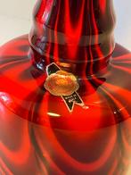 Vintage vaas Italy opaline glas Florence, rood, Ophalen