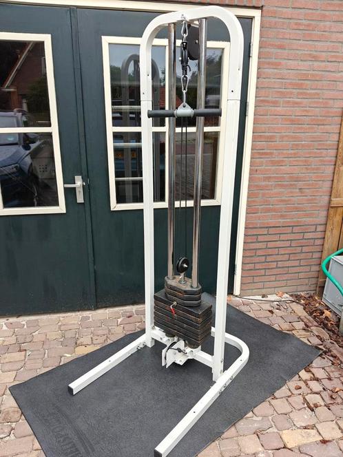 High low pulley met 75 kg gewichtsstapel, Sport en Fitness, Fitnessmaterialen, Gebruikt, Overige typen, Ophalen