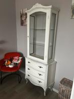 Brocante vitrinekast met lades - Rockanje, Ophalen, Gebruikt, 50 tot 100 cm, Glas