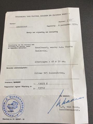 Hemelkaart beschikbaar voor biedingen