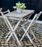 Franse bistro bistrosets tuinsetje tafel + 2 stoelen., Tuinset, Gebruikt, 2 zitplaatsen, Ophalen
