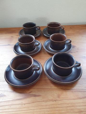 Arabia "RUSKA" espresso/moccakopjes - Ulla Procope-Finland  beschikbaar voor biedingen