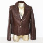 Prachtige Zacht Leren Transmission Jas (L) € 75,-, Bruin, Transmission, Maat 42/44 (L), Ophalen of Verzenden
