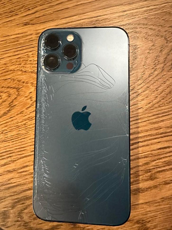 İphone 12 pro max voor onderdelen, Telecommunicatie, Mobiele telefoons | Apple iPhone, Niet werkend, 128 GB, Zonder abonnement