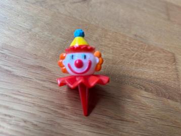 Clownskop taartdecoratie / cake topper / clown pipo beschikbaar voor biedingen