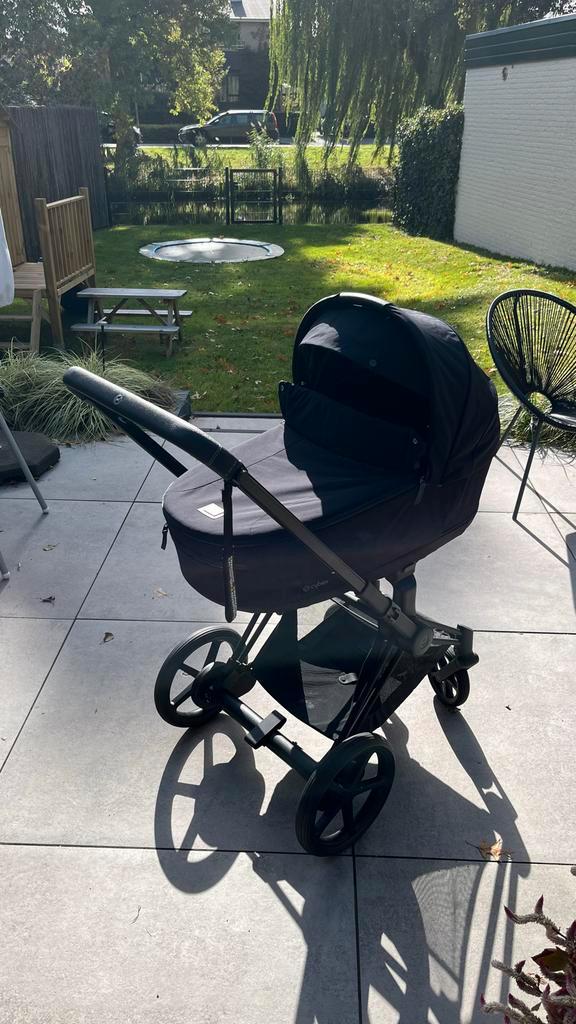 Cybex e-Priam (2024)  2-in-1 Zwart incl. Accessoires, Kinderen en Baby's, Kinderwagens en Combinaties, Zo goed als nieuw, Combiwagen
