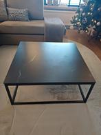 Moderne salontafel met marmerlook blad, Huis en Inrichting, Tafels | Salontafels, Ophalen, 50 tot 100 cm, Vierkant, 50 tot 100 cm