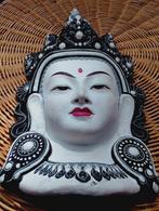 Aziatische Tibetaanse masker van witte Tara boeddha Nepal, Antiek en Kunst, Ophalen of Verzenden
