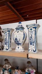 Delfts blauw set, 3 stuks, Antiek en Kunst, Antiek | Vazen, Ophalen