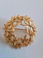 Leuke vintage goudkleurige broche, Ophalen of Verzenden, Zo goed als nieuw, Goud, Overige materialen