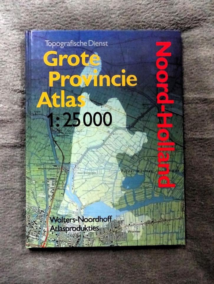 Grote provincie Atlas 1:25000 - Noord-Holland, Boeken, Atlassen en Landkaarten, Gelezen, Overige atlassen, Nederland, 1800 tot 2000
