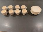 Wedgwood Edme - 8 Moccakopjes met schotels, Huis en Inrichting, Keuken | Servies, Gebruikt, Ophalen of Verzenden, Wedgwood, Kop(pen) en/of Schotel(s)