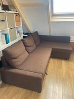 Slaapbank Friheten IKEA met opbergruimte, Huis en Inrichting, Ophalen, Gebruikt, Bruin, Tweepersoons