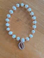 Zoetwaterparel armband uit Italië Diva Gioielli, Sieraden, Tassen en Uiterlijk, Armbanden, Ophalen of Verzenden, Nieuw, Goud, Zilver