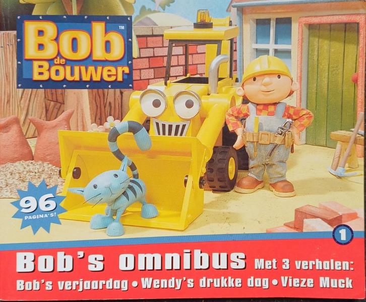 Bob de Bouwer omnibus - Bob's verjaardag - Wendy's drukke da, Boeken, Prentenboeken en Plaatjesalbums, Gelezen, Prentenboek, Ophalen of Verzenden