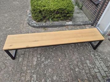 Eikenhouten bank 220 cm beschikbaar voor biedingen
